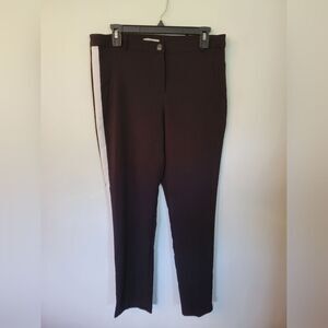 Charlotte Russe black dress pants with white racing stripe down the side…